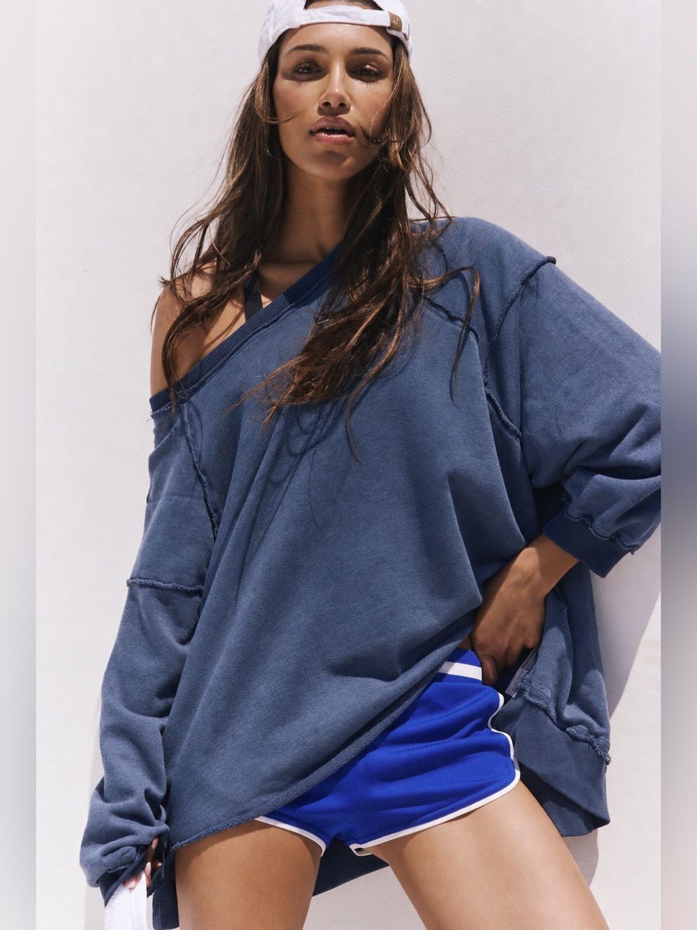 NWOT Free People Movement One To Beat Pullover Midnight Navy XS